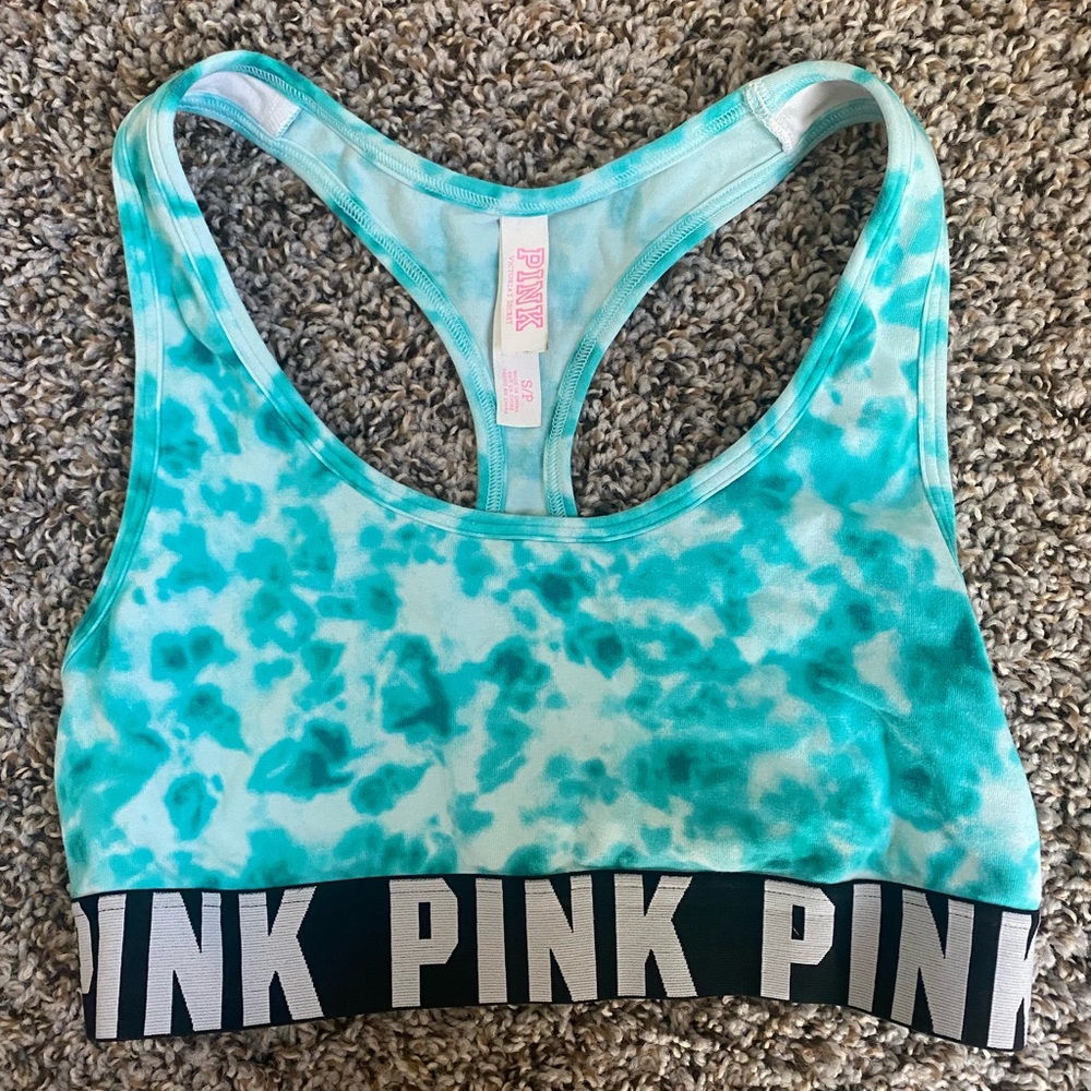 PINK TIE DYE SPORTS BRA